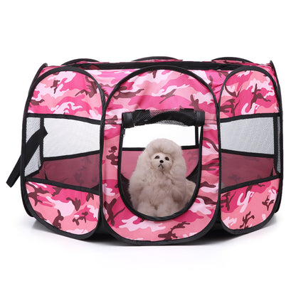 Foldable Pet Octagonal Tent Oxford Cloth Cage Cat and Dog Cage