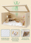 Wooden Hamster Cage Natural Hamster Habitat-Kaiyopop